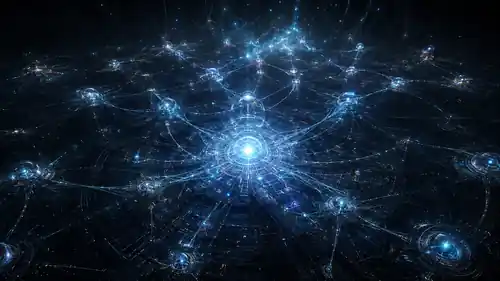 Abstract sentient network visualization